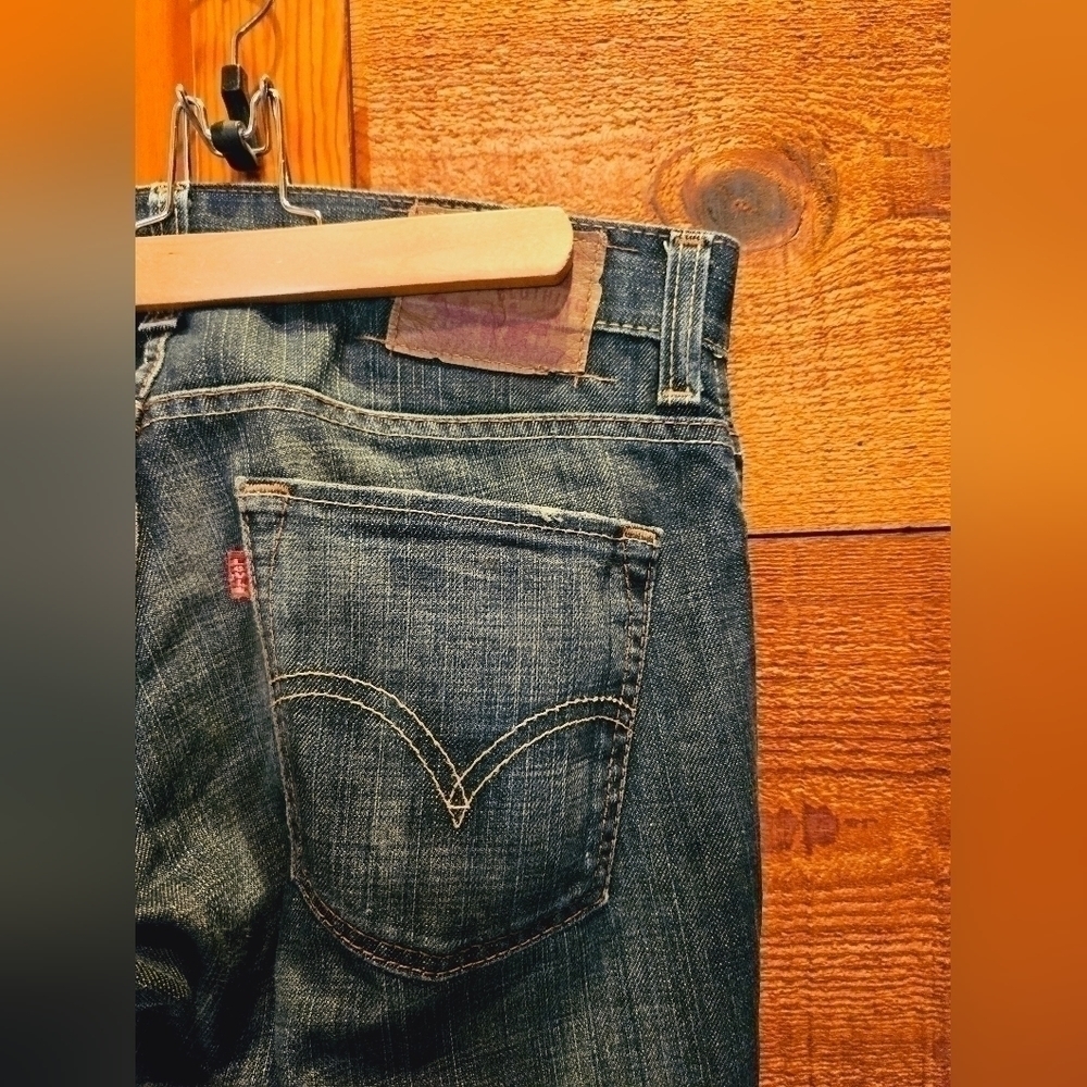 LEVI'S 511 Medium Stone Wash Denim Skinny Jeans - Picture 5 of 8